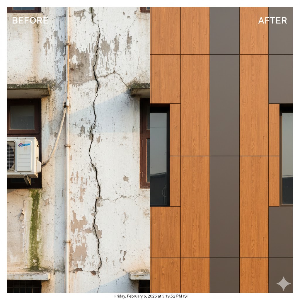 before and after hpl sheet