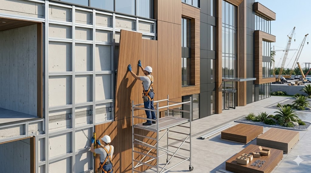 hpl sheet installation